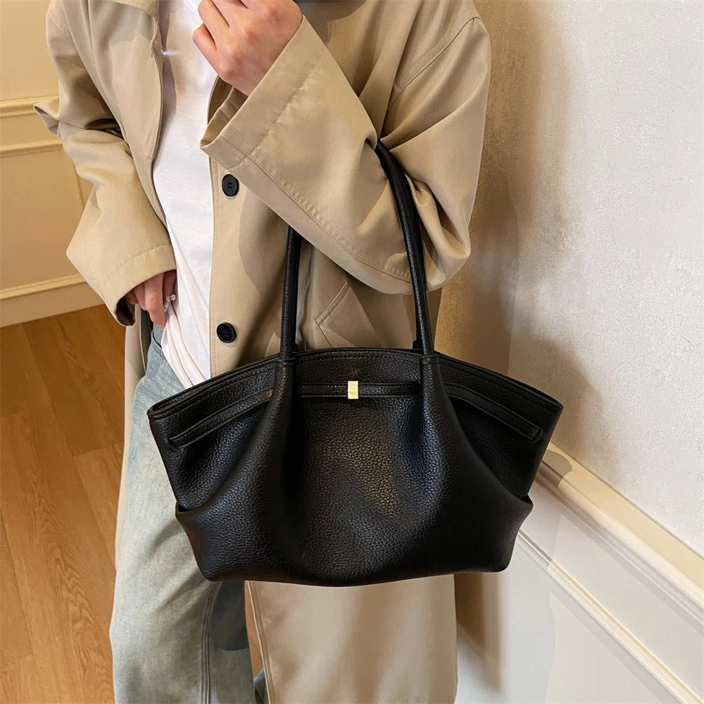 handtasche damen taschen luxus designer bucket-tasche MOODS Unterarm-Umhängetaschen mit Litschi-Muster für Damen, weiches PU-Leder, große Kapazität, Mini-Einkaufstasche, 2025, luxuriöse Designer-Handtaschen