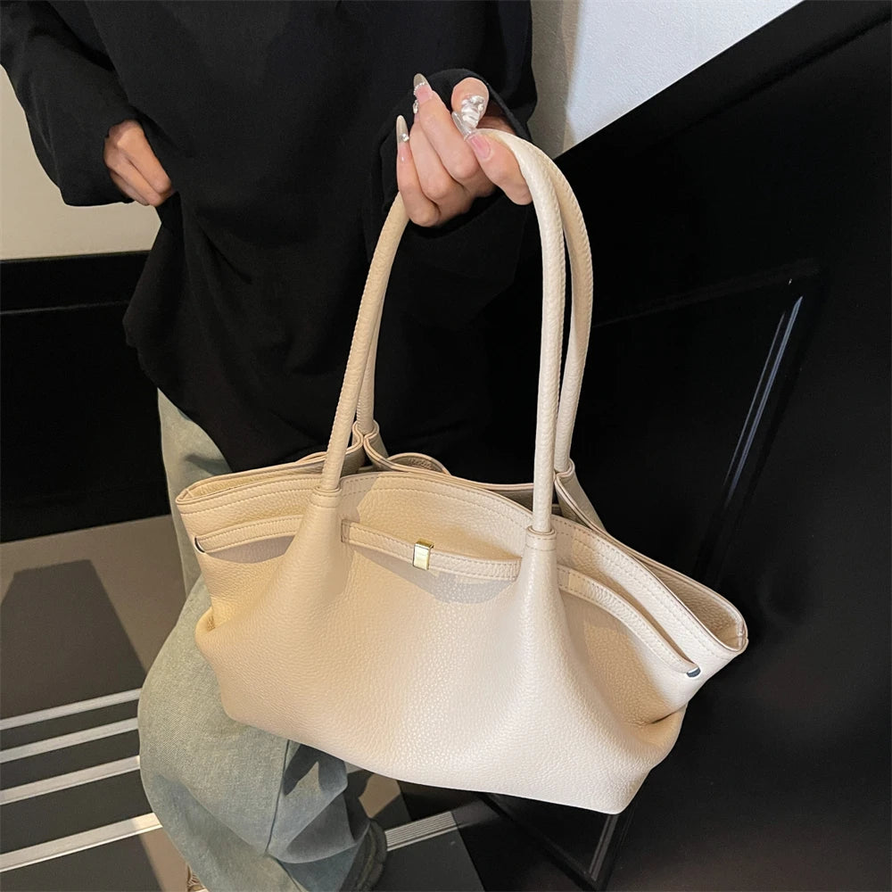 handtasche damen taschen luxus designer bucket-tasche MOODS Unterarm-Umhängetaschen mit Litschi-Muster für Damen, weiches PU-Leder, große Kapazität, Mini-Einkaufstasche, 2025, luxuriöse Designer-Handtaschen