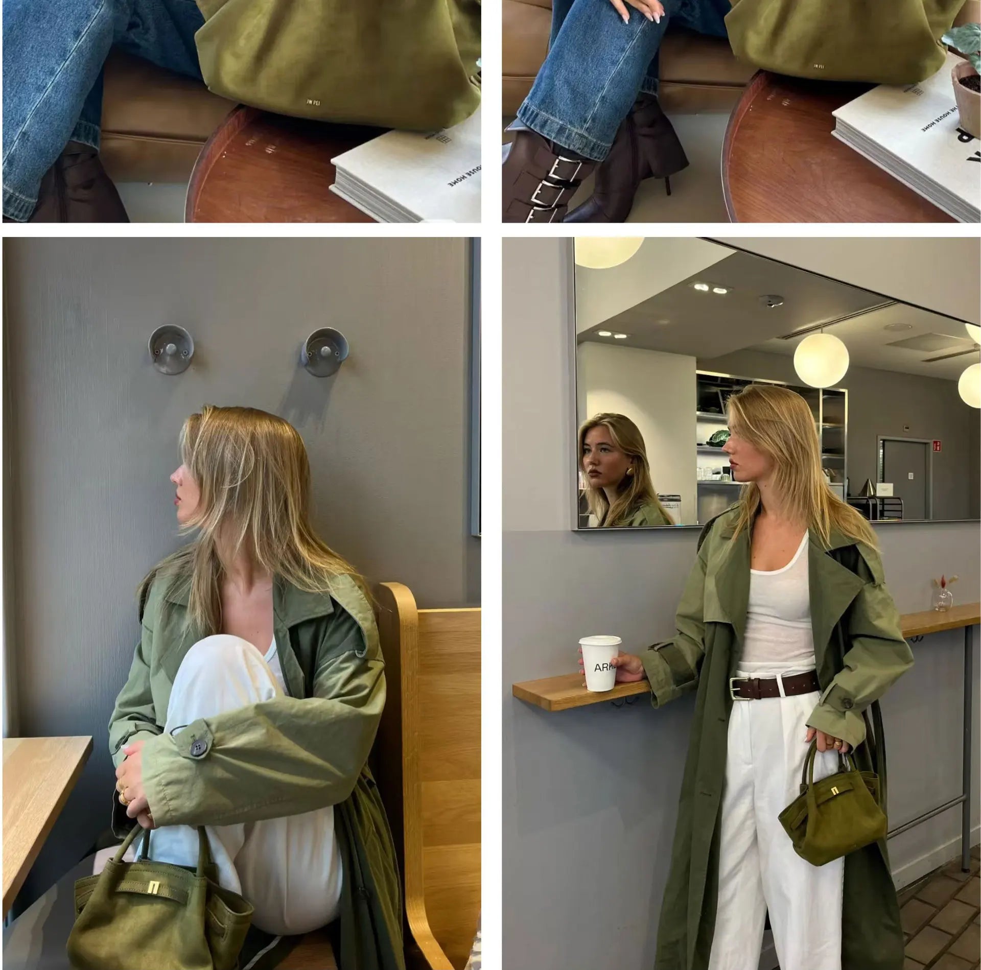 JW Pei Dumpling Bag Wildleder Schultertasche Umhängetasche Unterarmtasche Nischendesign Mode Handtasche Einkaufstasche