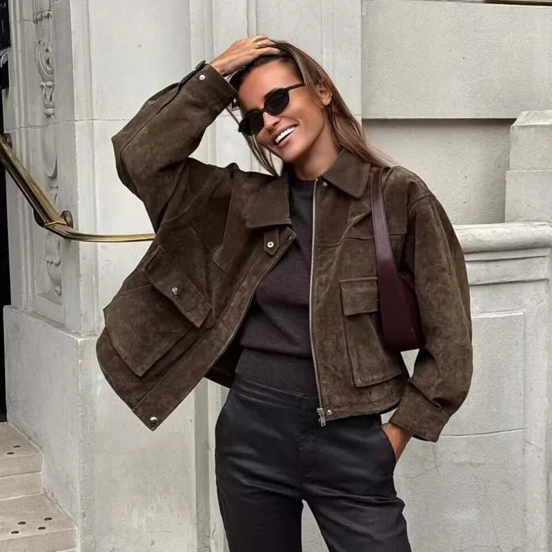 Alea Faux Suede Jacket