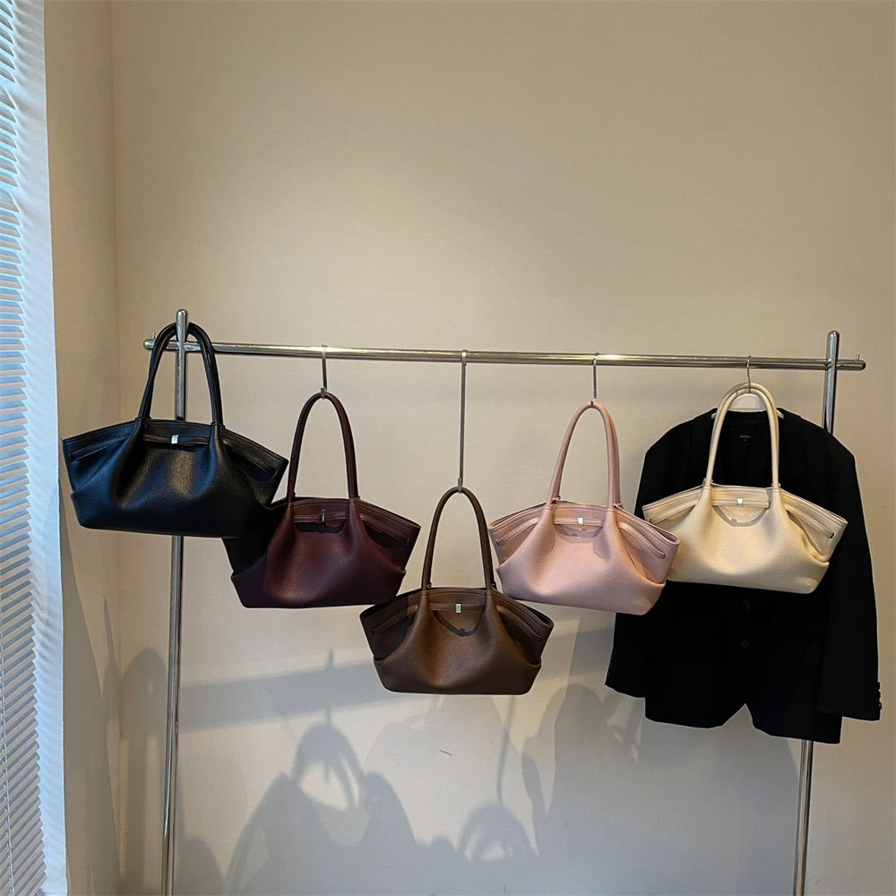 handtasche damen taschen luxus designer bucket-tasche MOODS Unterarm-Umhängetaschen mit Litschi-Muster für Damen, weiches PU-Leder, große Kapazität, Mini-Einkaufstasche, 2025, luxuriöse Designer-Handtaschen