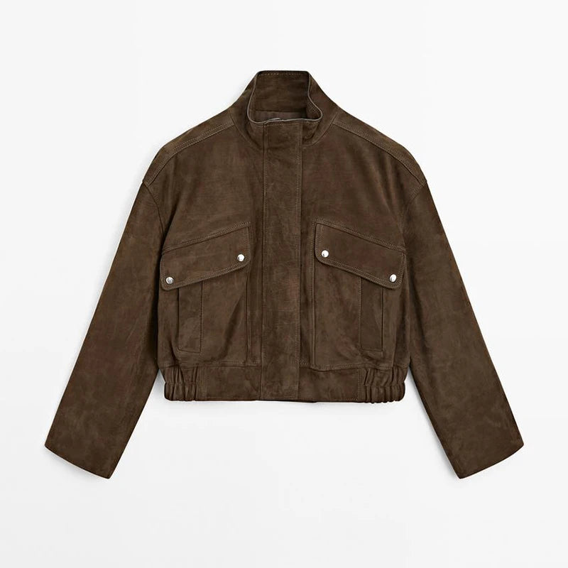 ﻿ Khaki Bumper Jacket