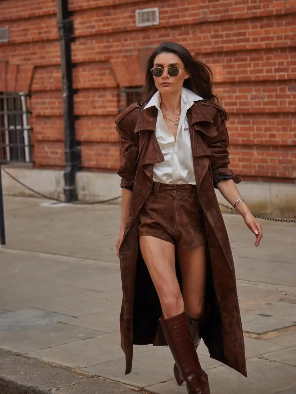 Suede Longcoat