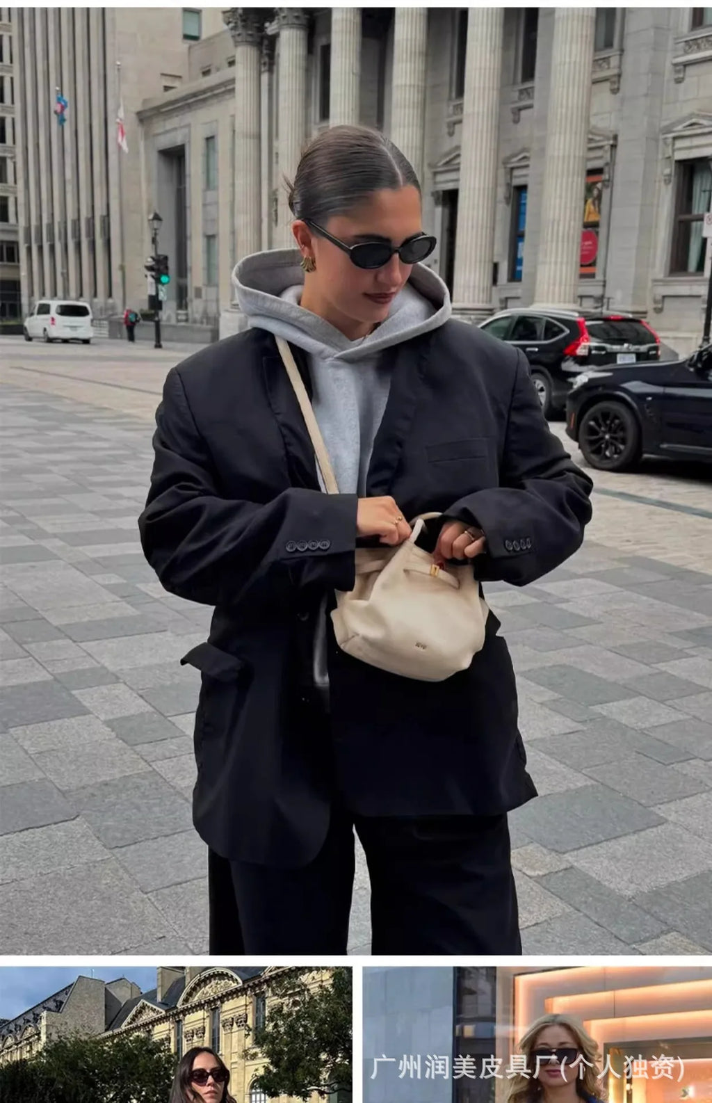 HANA Shoulderbag Real Cow Leather